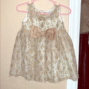 Baby 18mnth Gold lace Dress